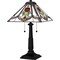 Quoizel Tiffany Table Lamp Tiffany 2 Lights Matte Black TF16137MBK - alternate 1